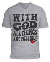 Unisex Jersey SS V-Neck T-Shirt