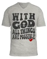 Unisex Jersey SS V-Neck T-Shirt