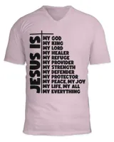 Unisex Jersey SS V-Neck T-Shirt
