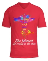 Unisex Jersey SS V-Neck T-Shirt