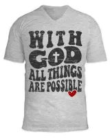 Unisex Jersey SS V-Neck T-Shirt