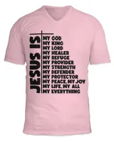 Unisex Jersey SS V-Neck T-Shirt