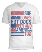 Unisex Jersey SS V-Neck T-Shirt