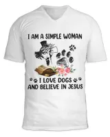 Unisex Jersey SS V-Neck T-Shirt