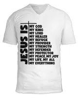 Unisex Jersey SS V-Neck T-Shirt