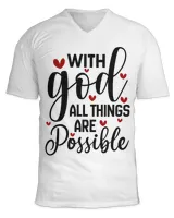 Unisex Jersey SS V-Neck T-Shirt