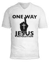 Unisex Jersey SS V-Neck T-Shirt