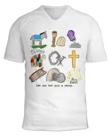 Unisex Jersey SS V-Neck T-Shirt
