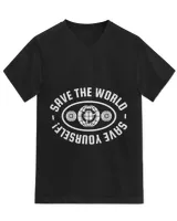 Unisex Jersey SS V-Neck T-Shirt