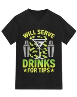 Unisex Jersey SS V-Neck T-Shirt