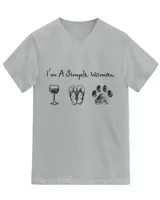 Unisex Jersey SS V-Neck T-Shirt