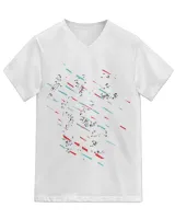 Unisex Jersey SS V-Neck T-Shirt