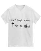 Unisex Jersey SS V-Neck T-Shirt