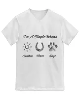 Unisex Jersey SS V-Neck T-Shirt