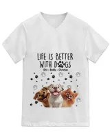 Unisex Jersey SS V-Neck T-Shirt