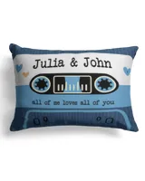 Faux Suede Pillow (Dual Sided) 13x19"