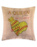 Faux Suede Pillow (Dual Sided)
