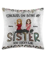 Faux Suede Pillow (Dual Sided)