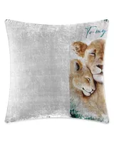 Faux Suede Pillow (Dual Sided)