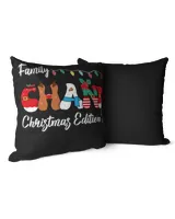 Family CHAND Christmas Edition Cotton Drill Pillow (Dual Sided) black 16x16in
