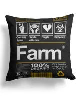 Cotton Drill Pillow (Dual Sided)