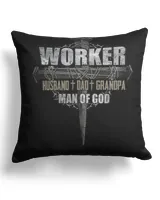 Cotton Drill Pillow (Dual Sided)