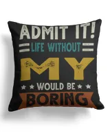 Cotton Drill Pillow (Dual Sided)
