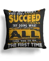Cotton Drill Pillow (Dual Sided)