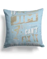Cotton Drill Pillow (Dual Sided)