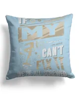 Cotton Drill Pillow (Dual Sided)