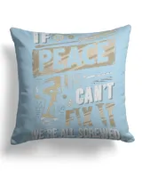 Cotton Drill Pillow (Dual Sided)