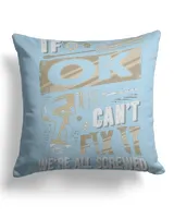 Cotton Drill Pillow (Dual Sided)