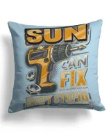 Cotton Drill Pillow (Dual Sided)