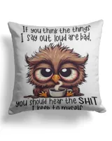 Cotton Drill Pillow (Dual Sided)