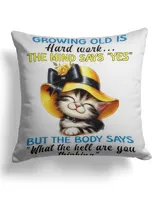 Cotton Drill Pillow (Dual Sided)