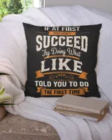 Cotton Drill Pillow (Dual Sided)