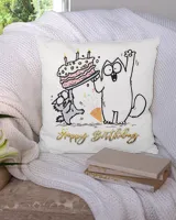 Cotton Drill Pillow (Dual Sided)