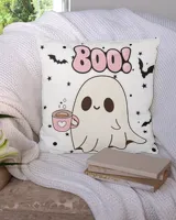 Halloween002 Sleep Cotton Drill Pillow (Dual Sided) white 16x16in