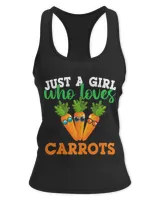 Funny Just A Girl Who Loves Carrots Vegetable Vegan