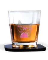 Decanter Set Full - 4 Glasses + 4 Coasters