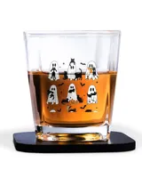 Decanter Set Full - 4 Glasses + 4 Coasters