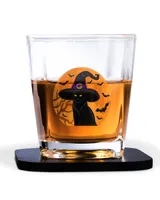 Decanter Set Full - 4 Glasses + 4 Coasters