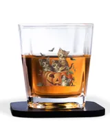 Decanter Set Full - 4 Glasses + 4 Coasters
