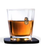 Decanter Set Full - 4 Glasses + 4 Coasters