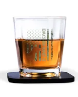 Decanter Set Full - 4 Glasses + 4 Coasters