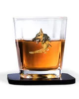 Decanter Set Full - 4 Glasses + 4 Coasters