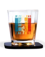 Decanter Set Full - 4 Glasses + 4 Coasters