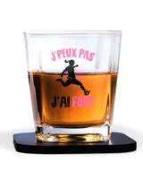 Decanter Set Full - 4 Glasses + 4 Coasters