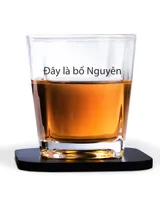 Decanter Set Full - 4 Glasses + 4 Coasters