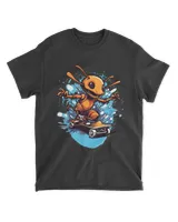 Ant Riding Skateboard Skateboarder Skateboarding Graffiti